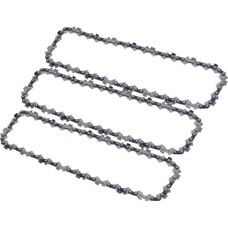Set aus 3 Ketten und 1 Führungsschiene für Stangensägen, 40 Kettenglieder und 29 cm Führungsschiene, kompatibel mit Ryobi, Husqvarna, Makita und anderen - LIAIKI