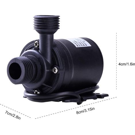 Pompe à eau submersible sans balais 12 V 800 L/h haute performance et silencieuse (1/5)