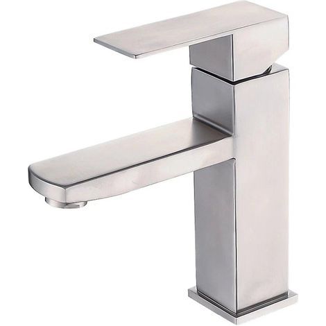 Rubinetto per bagno in acciaio inox 304, rubinetto per acqua calda e fredda, rubinetto per lavabo, rubinetto sottolavabo. (1/5)