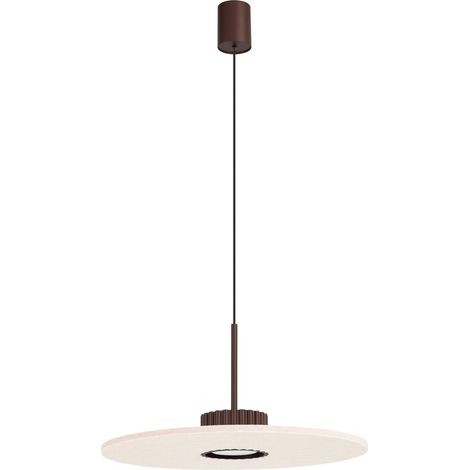 Sollux OVO Plafonnier suspendu LED intégré Ovo, marron et beige, 1x GX53 (1/5)