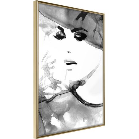 Affiche Murale Encadrée "Class and Style" 40 x 60 cm Or (1/2)