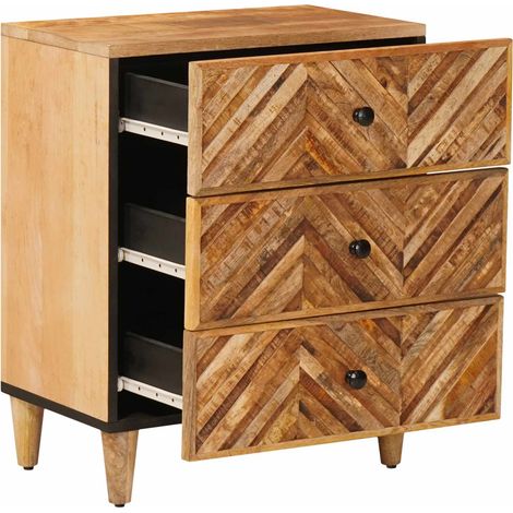 Maison Exclusive - Table de chevet Marron 50 x 33 x 60 cm Bois de mangue massif (1/5)