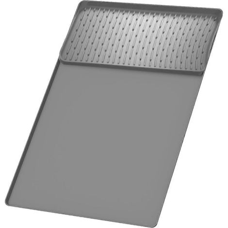 Kaffeematte für Arbeitsplatten, 15,75 x 23,6 Zoll, Kaffeebar-Matte, B-Grau