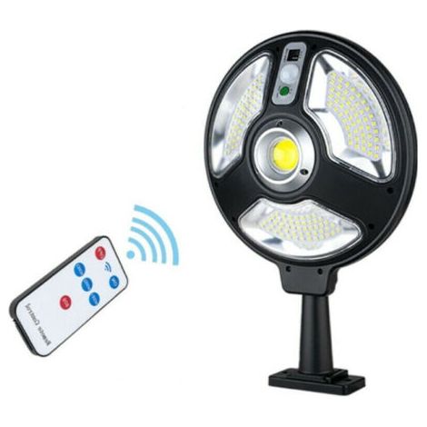 Lampadaire Solaire Avec Détecteur De Mouvement Et Télécommande 120 Led 1288b (1/4)