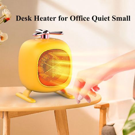 Riscaldatore portatile silenzioso senza pale per uso interno con protezione contro il surriscaldamento, per ufficio, soggiorno, camera da letto - Giallo - ALTRO (1/4)