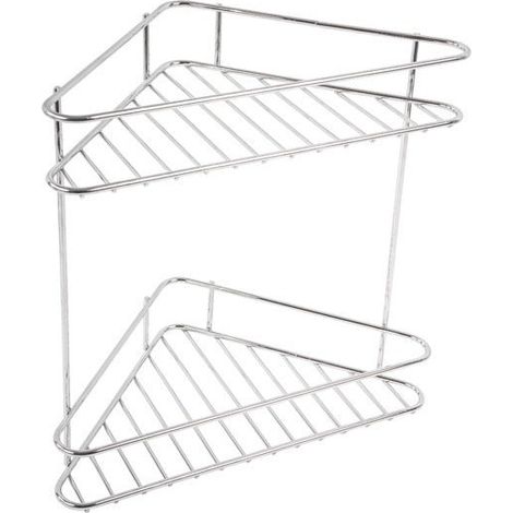 PANIER À DOUBLE ÉTAGÈRE POUR LA DOUCHE (1/2)