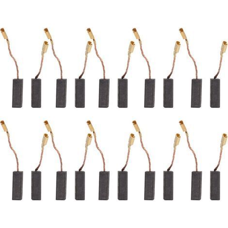 Kit d'accessoires en cuivre pour perceuse, meuleuse, 20 pièces de balais de moteur en carbone 5 x 8 x 15 mm (1/5)