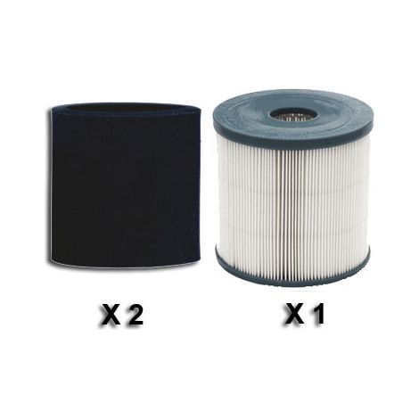 Lot de 2 pré-filtres + 1 Filtre pour centrale Atepac Purair II