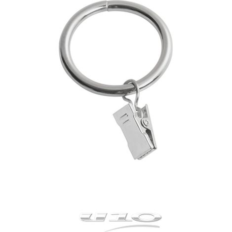 Lot De 10 Anneaux "pince" Chrome (1/4)
