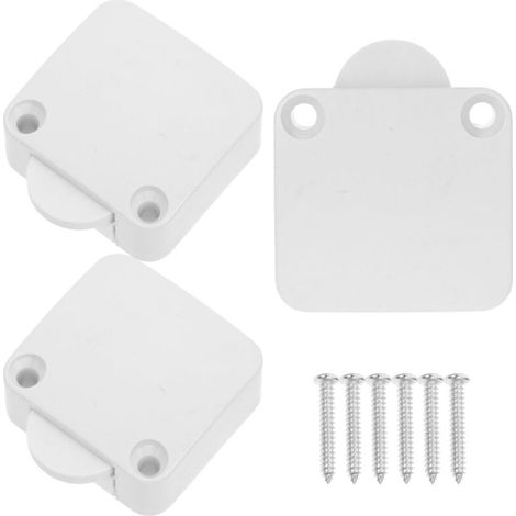 3Pcs Cabinet Light Switch, 220V 2A Wardrobe Touch Switches, Normally Closed Door Contact Switch, for Furniture Door, Cabinet Switch, LED (1/5)