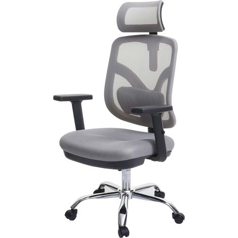 [NEUWERTIG] SIHOO Bürostuhl Schreibtischstuhl, ergonomisch, verstellbare Lordosenstütze und Armlehne grau