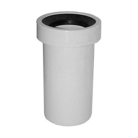MANICOTTO WC DIRITTO PROLUNGA SCARICO VASO CON GUARNIZIONE DIAM.90X250 MM