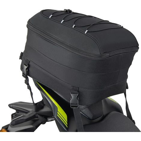 Sac de queue de moto, capacité extensible, matériau imperméable, 22L-30L (1/2)