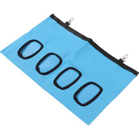 Sac à foin suspendu pour lapins, chinchillas et hamsters (4 compartiments), bleu (1/5)