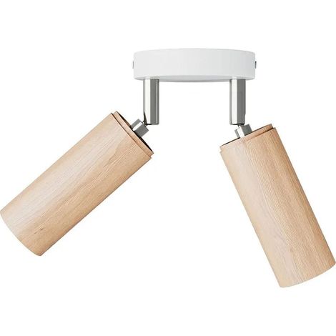 Lámpara creative cables 2-bulb lamp focos ajustables beige (1/3)
