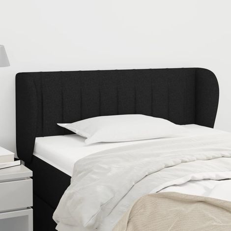Kopfteil mit Ohren Schwarz 83x23x78/88 cm Stoff (1/5)