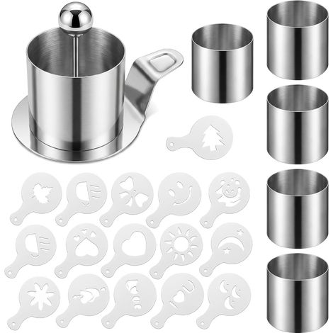 6 Pieces 6 cm Round Pastry Cutters, Circle Pastry, Dessert Circles (1/5)