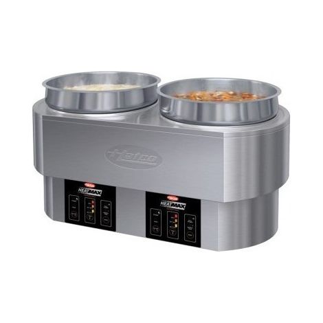 Bain marie inox à poser - 2 x 10 litres - Hatco (1/3)