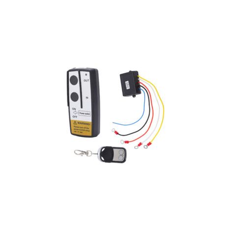 Télécommande de treuil sans fil DC12V/24V Portée 22,86 m Compatible universel Installation facile pour treuils et bateaux