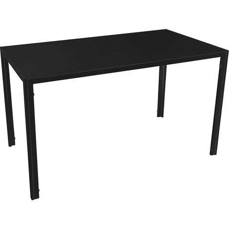 Tavolo da Pranzo Moderno Riley Nero Soggiorno Cucina Ufficio 130x70x75cm (1/5)