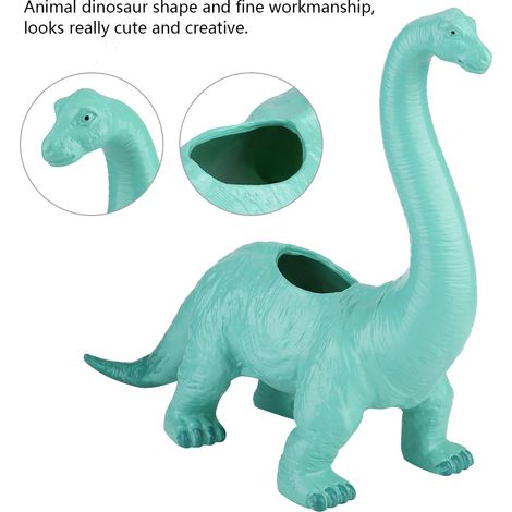 Joli dinosaure succulent fleur bonsaï pot de fleurs décoration maison bureau bleu clair (1/5)