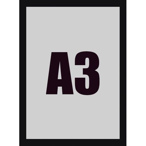 Cornice magnetica per poster formato A3, nera (1/3)