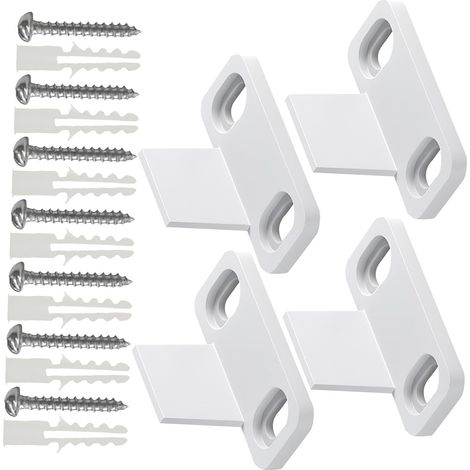 lot de 4 butée de rail pour porte coulissante, plastique (1/5)