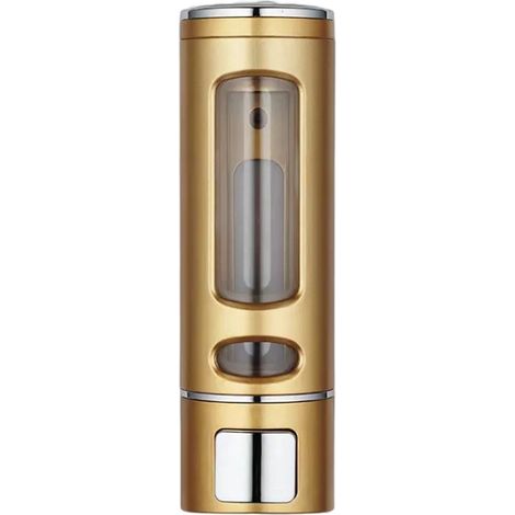 Dispensador de jabón，Bomba de jabón de pared，Dispensador de jabón manual，De pie y recargable，9060220 mm，Dorado，400 ml (1/4)