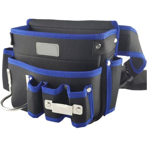 Tablier De Menuisier - Sac À Clous Multi-Poches En Tissu Oxford - Ceinture À Outils Réglable Pour Travail Du Bois - 1 Pièce (1/5)