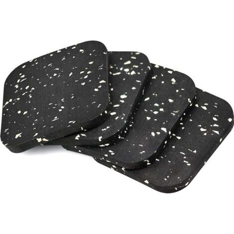 4 Pièces Antiderapant Patin en Caoutchouc 10010010mm Tampon Caoutchouc Patins Antidérapants Meuble pour Meubles lit Machine à Laver et sèche-Linge