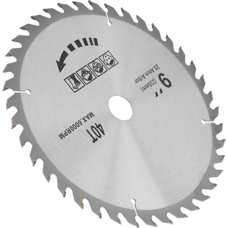 Sägeblatt mit Wechselzahnung zum Schärfen von Holzbearbeitungs-Hartmetall-Schneidwerkzeugen 9 x 40T 230mm (1/5)