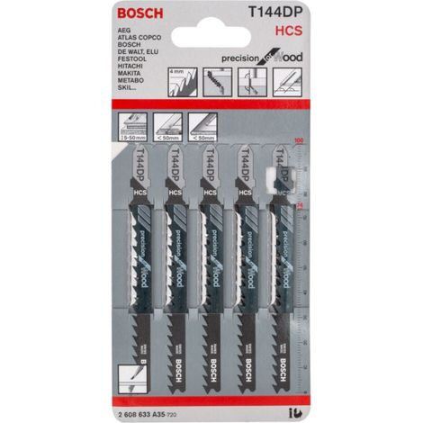 BOSCH T144DP (pkt of 5) Precision for wood 100mm
