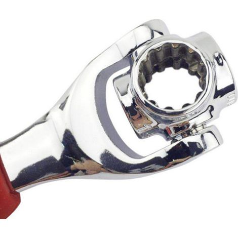 Clé à molette multifonctionnelle 48 en 1, pivotante à 360°, antidérapante, vendue exclusivement à l'international, emballée individuellement dans un sachet OPP. (1/5)