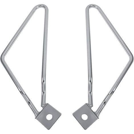 Support de Protection de Sac latéral pour Modification de Moto 2X Supports de Montage de sacoches de Moto Support pour XL883 / 1200 HD1450 / 1584(Argent) (1/5)
