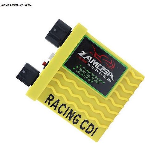 Allumeur numérique CDI à bouton-poussoir, boîtier jaune, compatible avec GIXXER150 GSX (1/5)