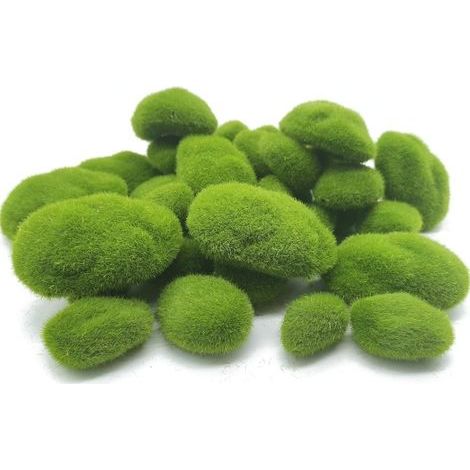 30 mousses artificielles (3 tailles), décorations vertes pour arrangements floraux, terrariums et projets créatifs DIY (1/4)