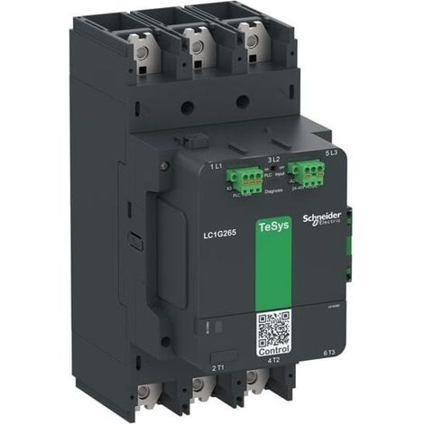 Contacteur TeSys LC1G 265A 440V 3P AC3 Advanced 200-500V AC-DC bobine - LC1G265LSEA