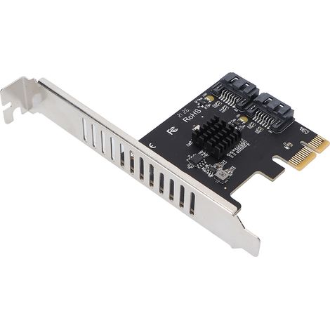 PCIe-zu-2-SATA-6-Gb/s-Adapterkarte für Festplatten – Computerzubehör für Windows 10, 8, 7, XP und Linux (1/5)