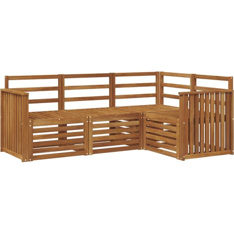 Outdoor Sofa Set 4 pcs Natural Polyester vidaXL (1/5)