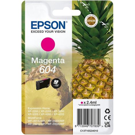Epson 604 cartuccia d'inchiostro 1 pz Originale Resa standard Magenta (1/5)
