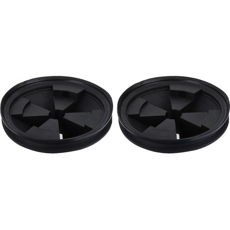 Protection Évier pour Broyeur de Déchets Alimentaires, Lot de 2, Anti-Éclaboussures et Anti-Odeurs, Fixation Boucle Triple, Accessoire la Cuisine Compatible Évier Standard (1/5)