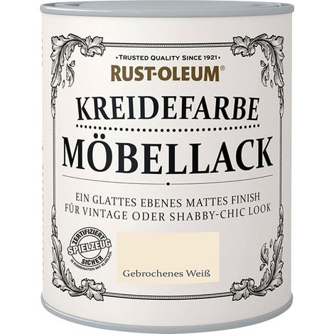 Rust-Oleum Kreidefarbe Möbellack 125 ml gebrochenes weiß Kreidefarbe