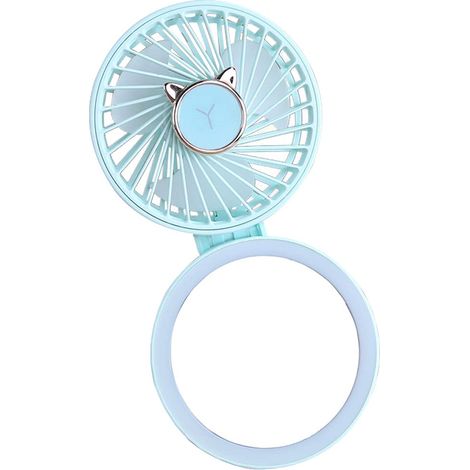 Mini ventilateur portable rechargeable USB (vert), convient à une utilisation intérieure et extérieure. (1/5)