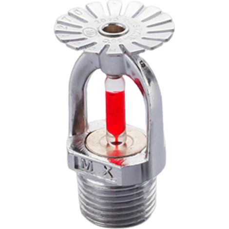Lot de 5 têtes d'extincteur automatique à déclenchement de température 68 °C/155, ampoule en verre pour système DN15 pendant