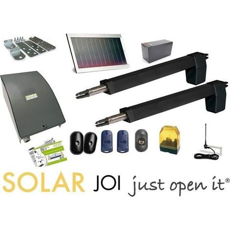 HC812-400 SOLAR automatisme kit motorisation DUCATI HOME pour portail battant Solaire 100% sans fil ouvre portail (1/3)