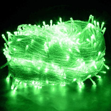 1 Guirlande Lumineuse,100M,1000 LEDs Vert,8 Modes,Mémoire,Fonctionnement AC 230V,Jardin,Noël,Fête (1/5)
