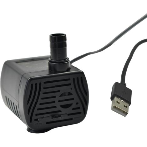 DC 3.5-9V Micro Submersible Pump USB Interface 200L/H Adjustable Flow Rate with Solar Panel Applicable (1/5)