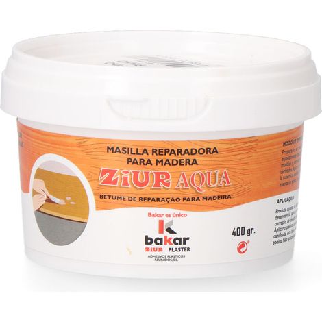 BAKAR Masilla reparadora para madera color pino fácil de lijar (400g)