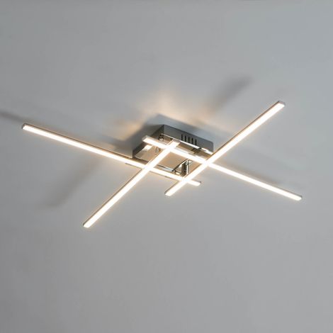 Design-Deckenleuchte LED mit 4 verchromten Armen - Yuna