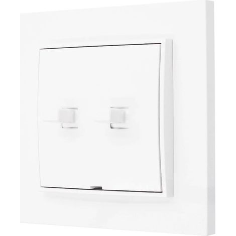 Interrupteur pour store enrouleur, style américain, Karlik mini, blanc (1/3)